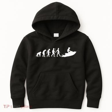 Cool Jet Ski For Men Women Evolution Sea Water Skiing Racing Kids Hoodie