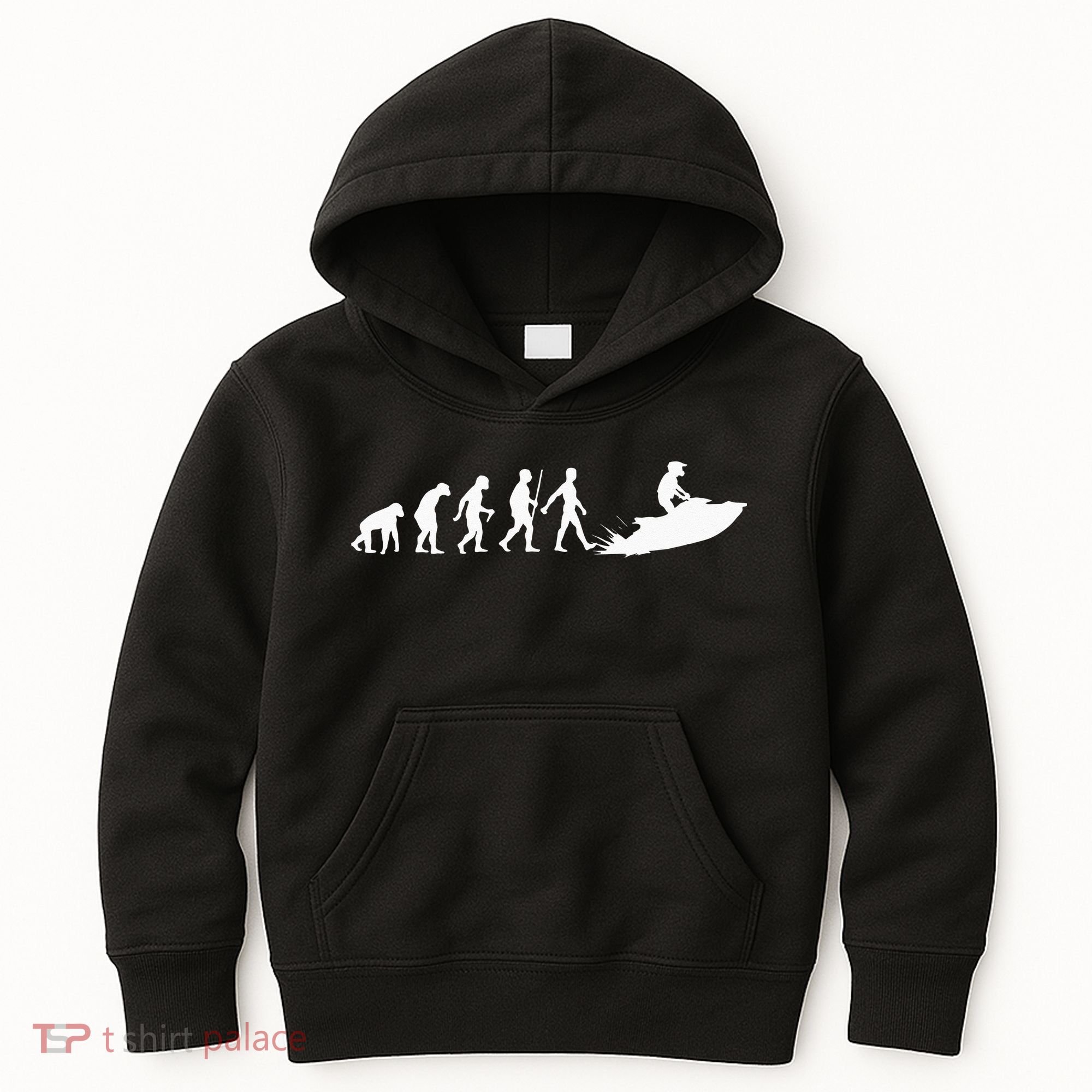 Cool Jet Ski For Men Women Evolution Sea Water Skiing Racing Kids Hoodie