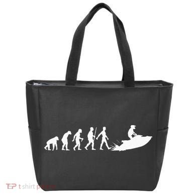 Cool Jet Ski For Men Women Evolution Sea Water Skiing Racing Tote Bag