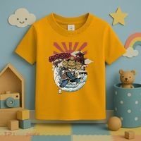 Cool Japanese Samurai Cat Neko Blue Wave Toddler T-Shirt thumb 3
