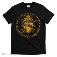 Cor Jesu Sacratissimum SacredHeart Of Jesus Catholic Faith T-Shirt thumb 0