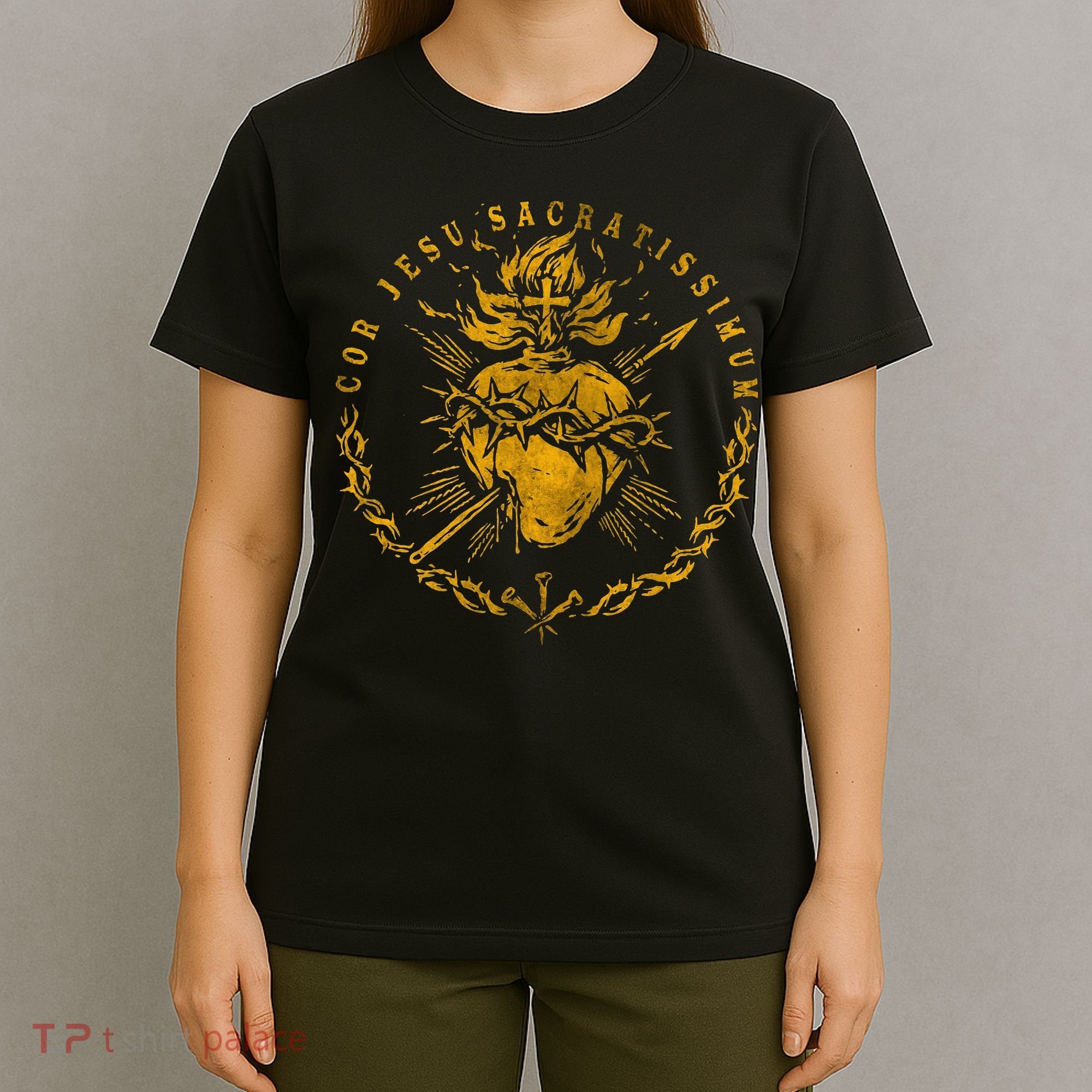 Cor Jesu Sacratissimum SacredHeart Of Jesus Catholic Faith T-Shirt