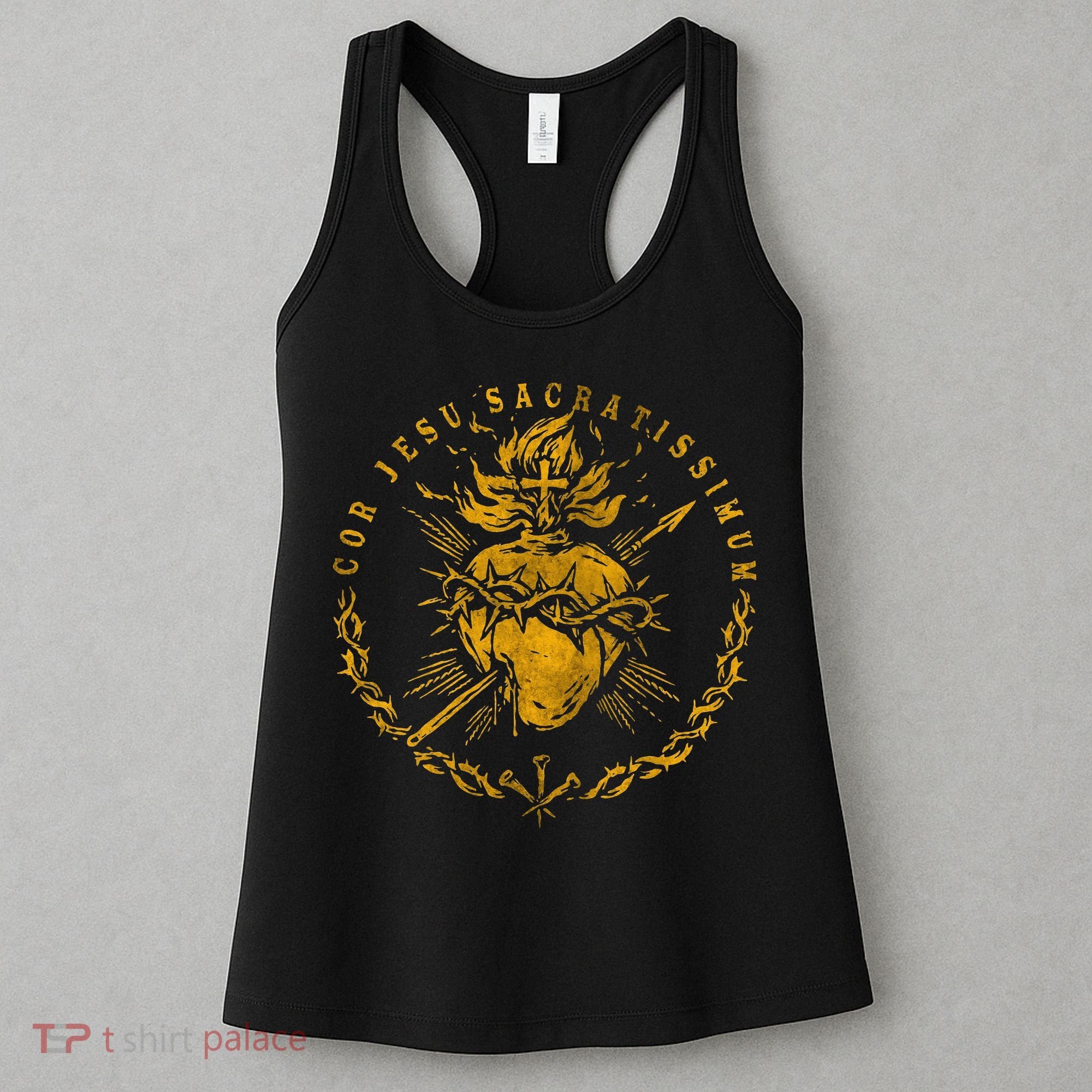 Cor Jesu Sacratissimum SacredHeart Of Jesus Catholic Faith Women's Tank Top