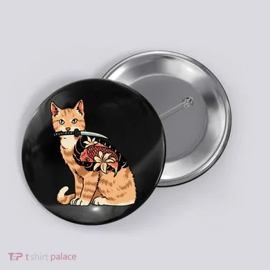 Catana Japanese Samurai Button