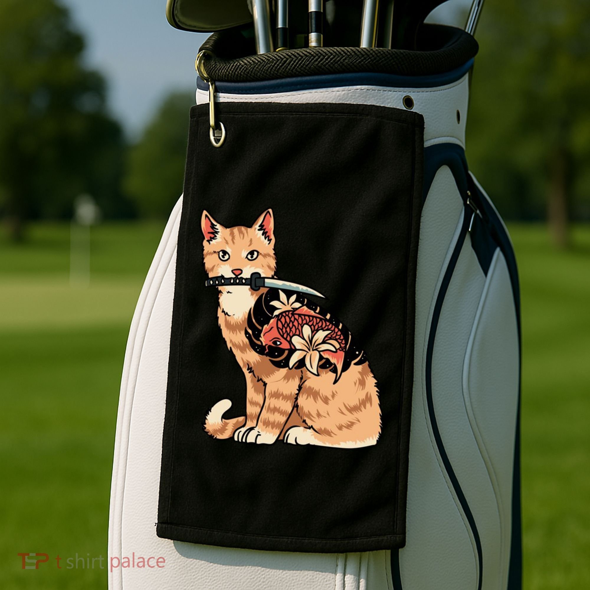 Catana Japanese Samurai Golf Towel