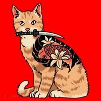 Catana Japanese Samurai Santa Hat thumb 1