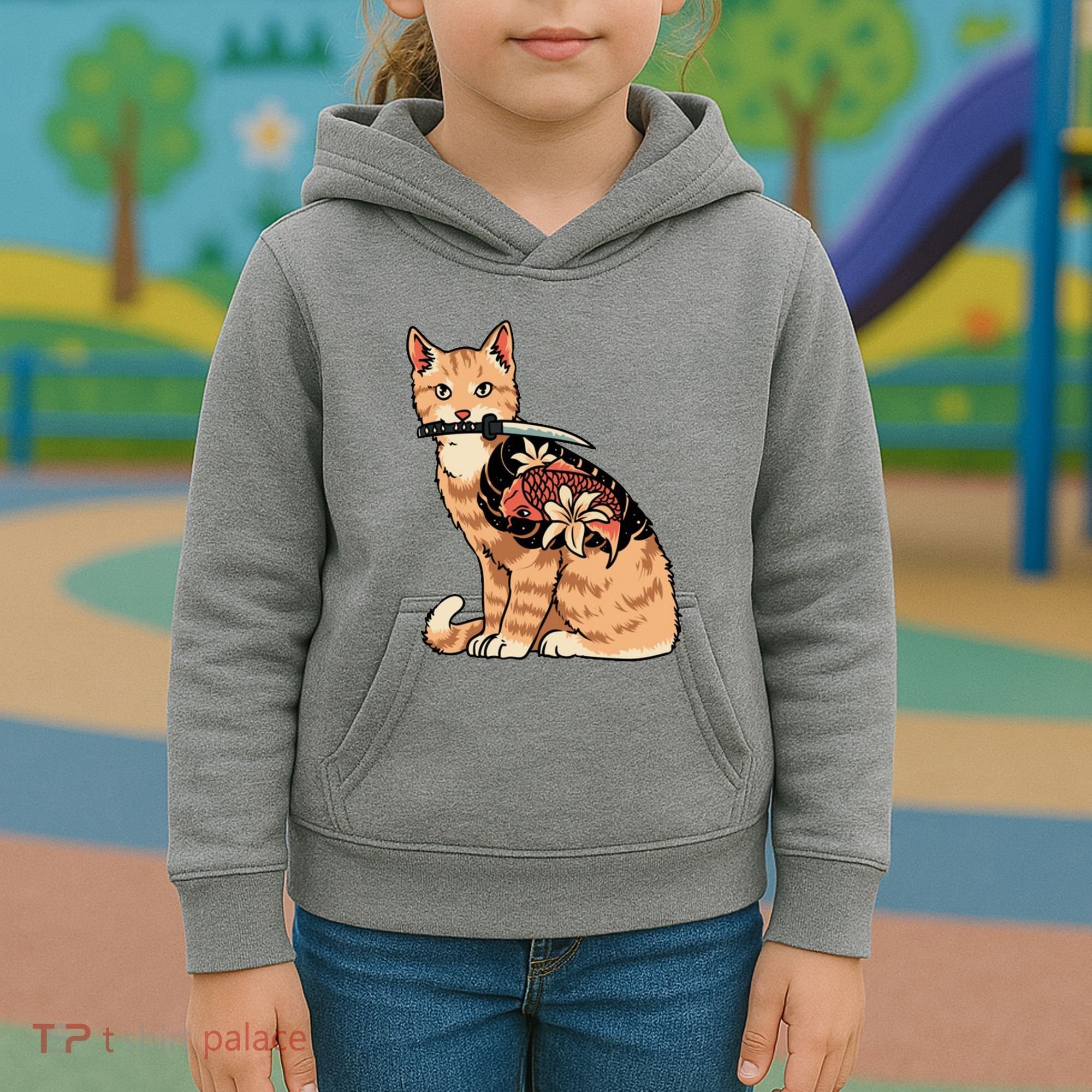 Catana Japanese Samurai Kids Hoodie