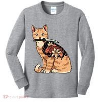 Catana Japanese Samurai Kids Long Sleeve Shirt thumb 0