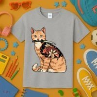 Catana Japanese Samurai Kids T-Shirt thumb 3