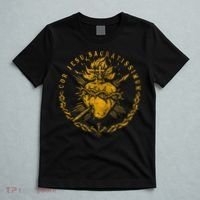 Cor Jesu Sacratissimum Sacred Heart Of Jesus Catholic Faith T-Shirt thumb 5