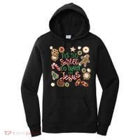 Christmas Jesus Tis So Sweet To Trust In Jesus Gingerbread Women's Hoodie thumb 0