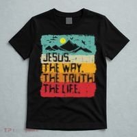 Christian Jesus The Way Truth Life Retro Bible Women T-Shirt thumb 5