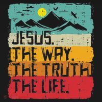 Christian Jesus The Way Truth Life Retro Bible Women T-Shirt thumb 7