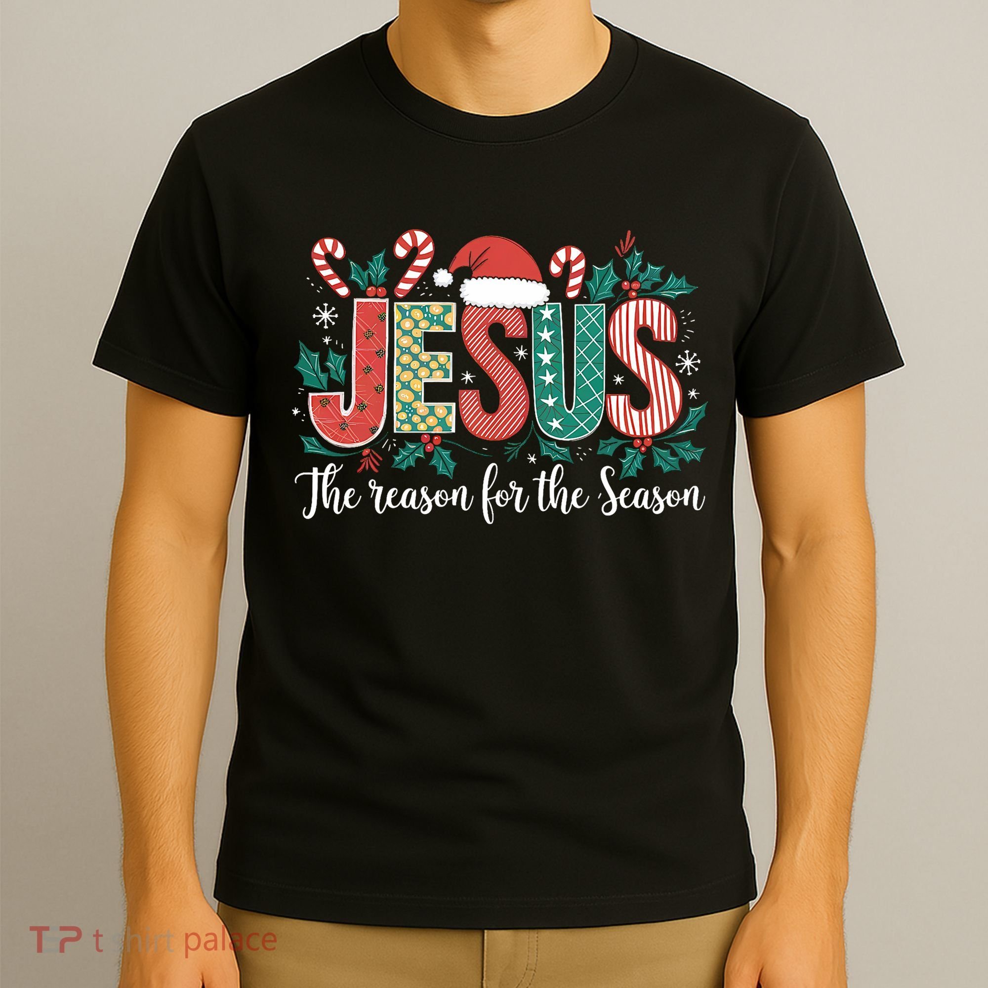 Christian Jesus The Reason Xmas Holiday Season Christmas T-Shirt