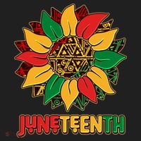 Celebrate Juneteenth Traditional African Pattern Sunflower Beanie thumb 2