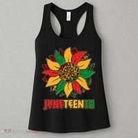 Celebrate Juneteenth Traditional African Pattern Sunflower Women's Tank Top thumb 3