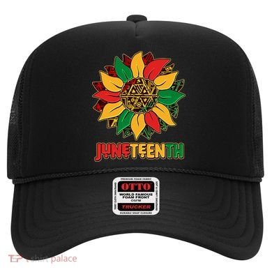 Celebrate Juneteenth Traditional African Pattern Sunflower Hat