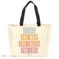 Christian Jesus The Way Truth Life Tote Bag thumb 0