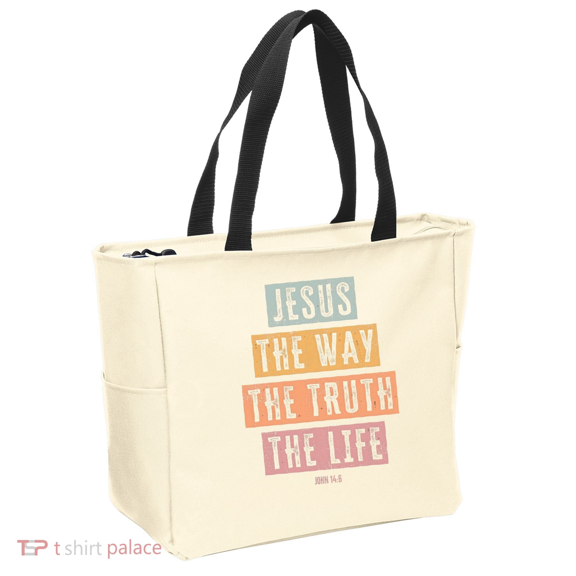 Christian Jesus The Way Truth Life Tote Bag