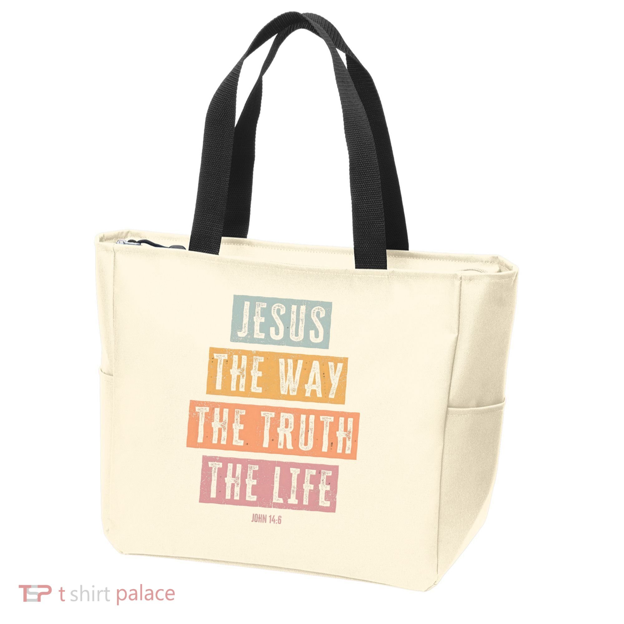 Christian Jesus The Way Truth Life Tote Bag