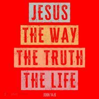 Christian Jesus The Way Truth Life Santa Hat thumb 1