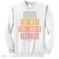 Christian Jesus The Way Truth Life Sweatshirt thumb 0