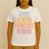 Christian Jesus The Way Truth Life T-Shirt thumb 4