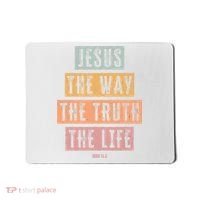 Christian Jesus The Way Truth Life Mousepad thumb 0