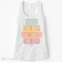 Christian Jesus The Way Truth Life Women's Tank Top thumb 0