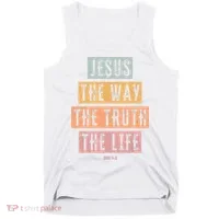 Christian Jesus The Way Truth Life Tank Top thumb 0