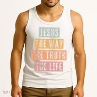 Christian Jesus The Way Truth Life Tank Top thumb 3