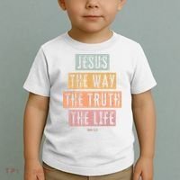 Christian Jesus The Way Truth Life Toddler T-Shirt thumb 2