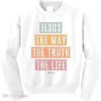 Christian Jesus The Way Truth Life Kids Sweatshirt thumb 0