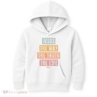Christian Jesus The Way Truth Life Kids Hoodie thumb 0