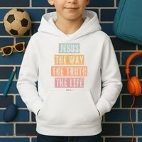 Christian Jesus The Way Truth Life Kids Hoodie thumb 2