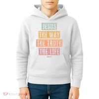 Christian Jesus The Way Truth Life Kids Hoodie thumb 4