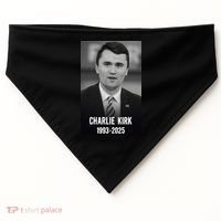 Charlie Kirk 1993-2025 Photograph USA-Made Doggie Bandana thumb 0