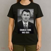 Charlie Kirk 1993-2025 Photograph T-Shirt thumb 4