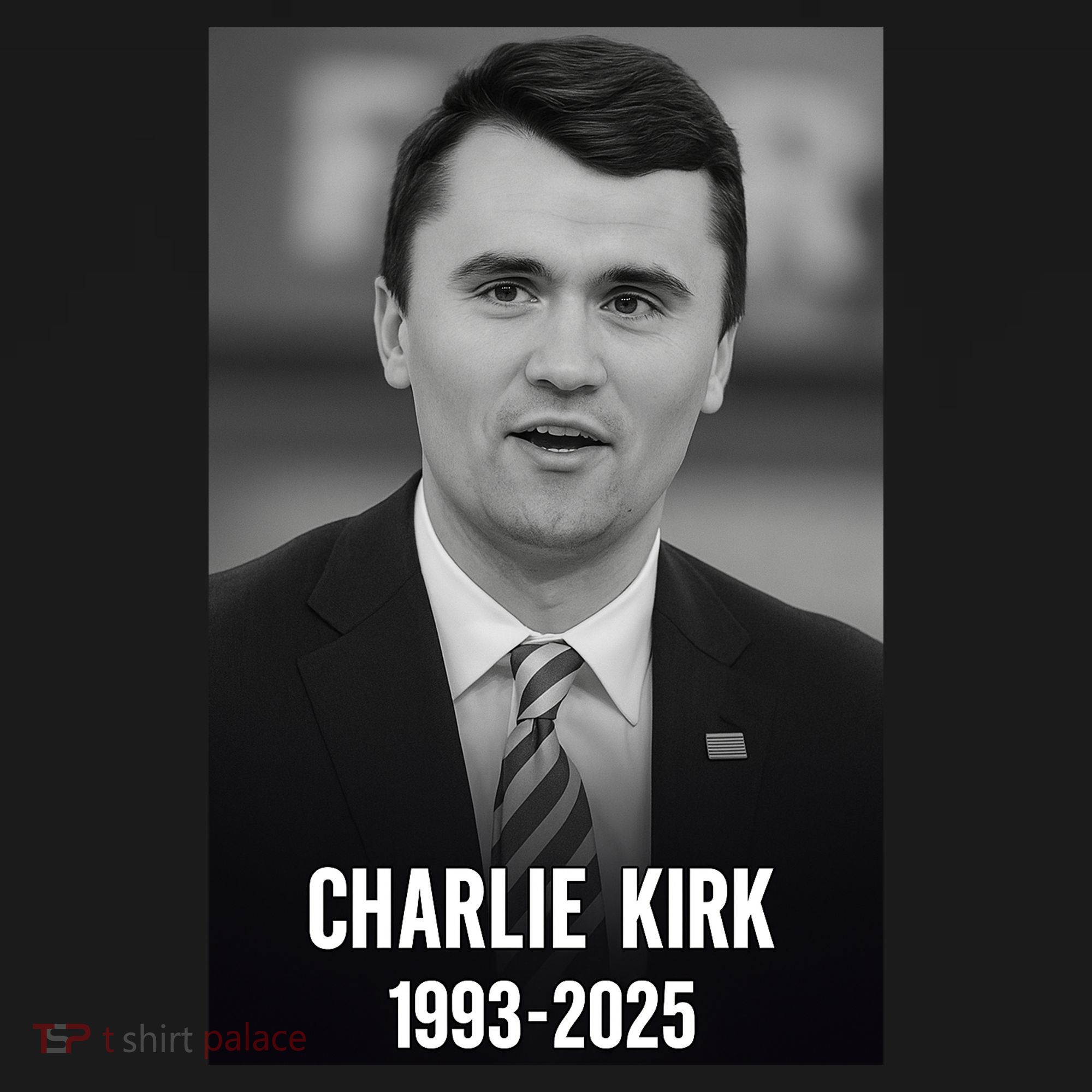 Charlie Kirk 1993-2025 Photograph T-Shirt