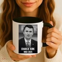 Charlie Kirk 1993-2025 Photograph Coffee Mug thumb 3