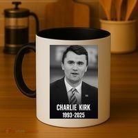 Charlie Kirk 1993-2025 Photograph Coffee Mug thumb 4