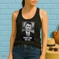 Charlie Kirk 1993-2025 Photograph Women's Tank Top thumb 2