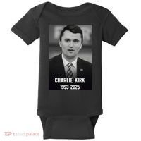 Charlie Kirk 1993-2025 Photograph Baby Bodysuit thumb 0