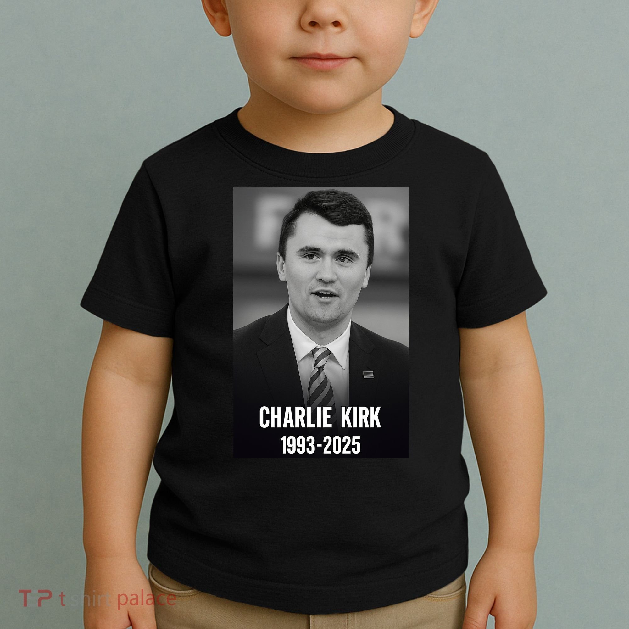 Charlie Kirk 1993-2025 Photograph Toddler T-Shirt