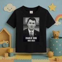 Charlie Kirk 1993-2025 Photograph Toddler T-Shirt thumb 3