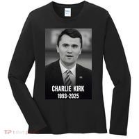 Charlie Kirk 1993-2025 Photograph Women's Long Sleeve Shirt thumb 0