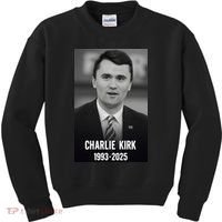 Charlie Kirk 1993-2025 Photograph Kids Sweatshirt thumb 0