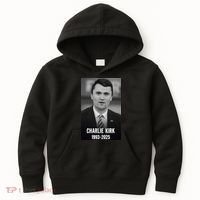 Charlie Kirk 1993-2025 Photograph Kids Hoodie thumb 0