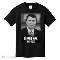 Charlie Kirk 1993-2025 Photograph Kids T-Shirt thumb 0