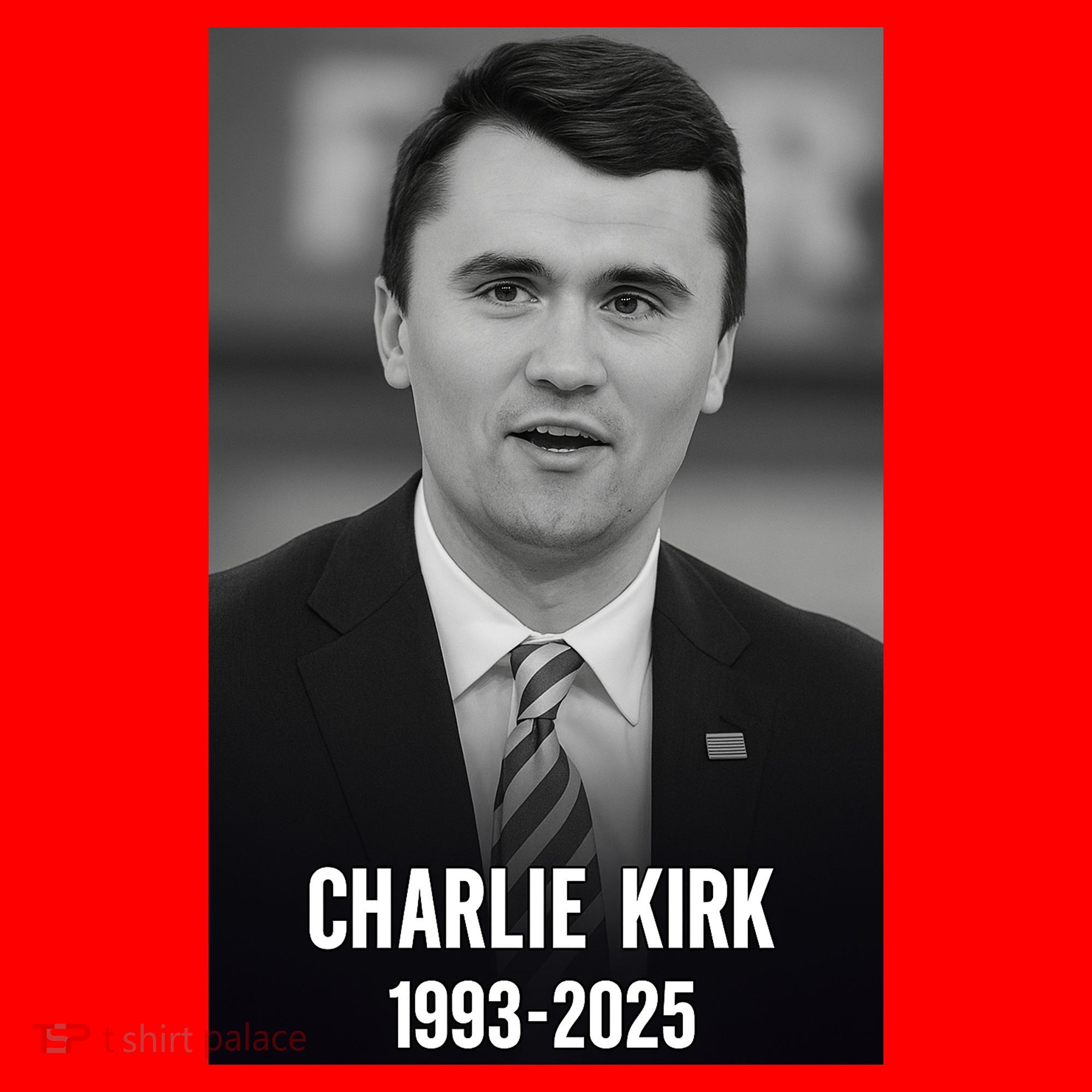 Charlie Kirk 1993-2025 Photograph Santa Hat